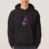 Bernese Mountain Dog owner Vaporwave Notorious DJ Hoodie (Vorderseite)