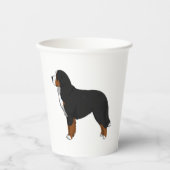 Bernese Mountain Dog Pappbecher (Vorderseite)