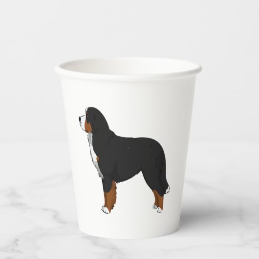Bernese Mountain Dog Pappbecher (Vorderseite)