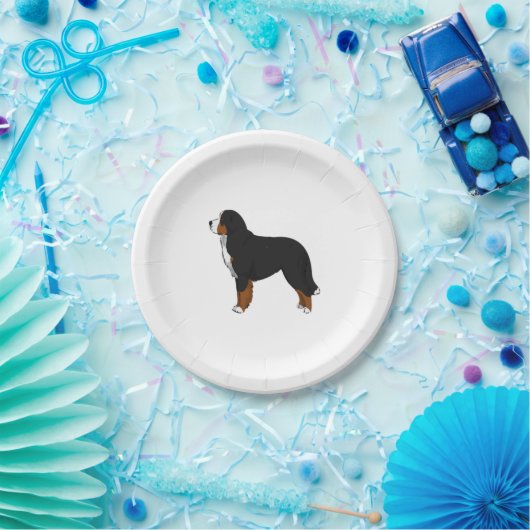Bernese Mountain Dog Pappteller (Party)