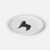 Bernese Mountain Dog Pappteller (Schrägansicht)