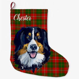 Bernese Mountain Dog Personalisiert Großer Weihnachtsstrumpf