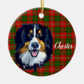 Bernese Mountain Dog Personalisiert Keramik Ornament (Vorne)
