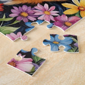 Bernese Mountain Dog Pet Portrait Watercolor Puzzle (Seite)