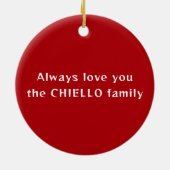 Bernese Mountain Dog Photo Ornament (Hinten)