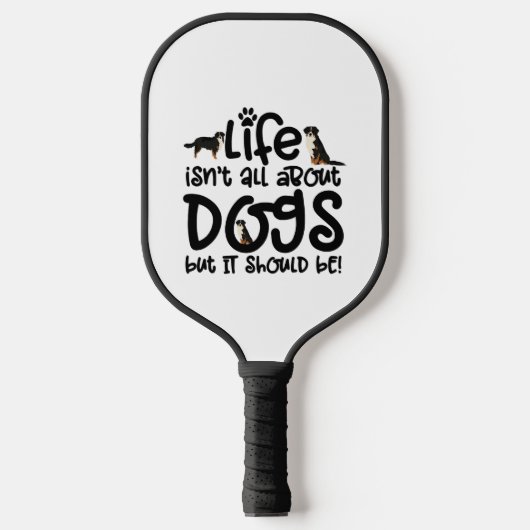 Bernese Mountain Dog Pickleball Schläger (Vorderseite)
