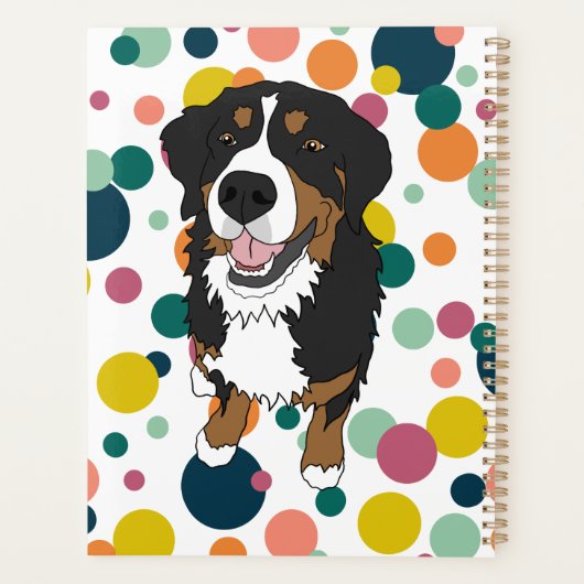 Bernese Mountain Dog Planer (Rückseite)