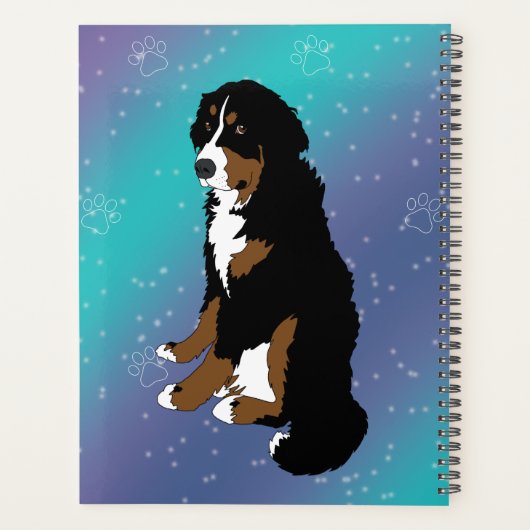 Bernese Mountain Dog Planer (Rückseite)