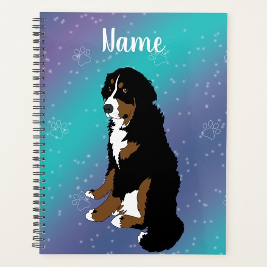 Bernese Mountain Dog Planer (Vorderseite)
