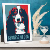 Bernese Mountain Dog Political Parody Poster Fotoplatte (Seite)