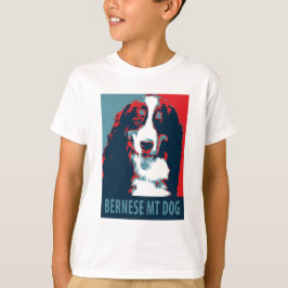 Bernese Mountain Dog Political Parody Poster T-Shirt