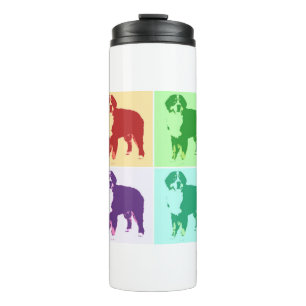 Bernese Mountain Dog Pop Art 2 Thermosbecher