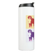 Bernese Mountain Dog Pop Art 2 Thermosbecher (Nach links gedreht)