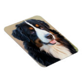 Bernese Mountain Dog Portrait Magnet (Rechte Seite)