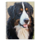Bernese Mountain Dog Portrait Notizblock (Vorderseite)