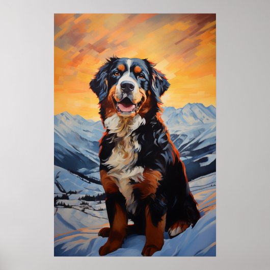Bernese Mountain Dog Poster (Vorne)