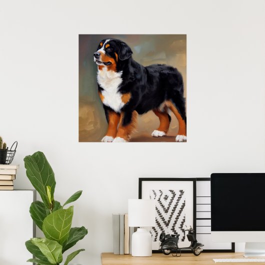 Bernese Mountain Dog Poster (Heimbüro)