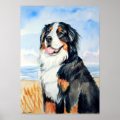 Bernese Mountain Dog Poster Print (Vorne)