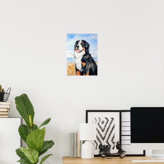 Bernese Mountain Dog Poster Print (Heimbüro)
