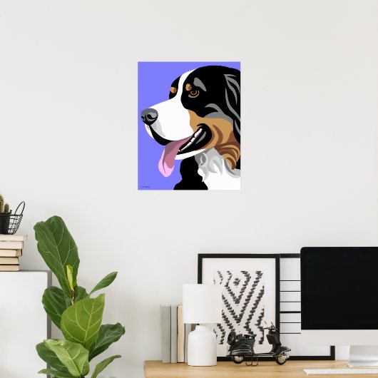 Bernese Mountain Dog Posters Poster (Heimbüro)
