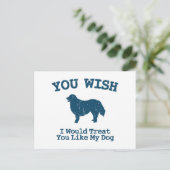 Bernese Mountain Dog Postkarte (Stehend Vorderseite)