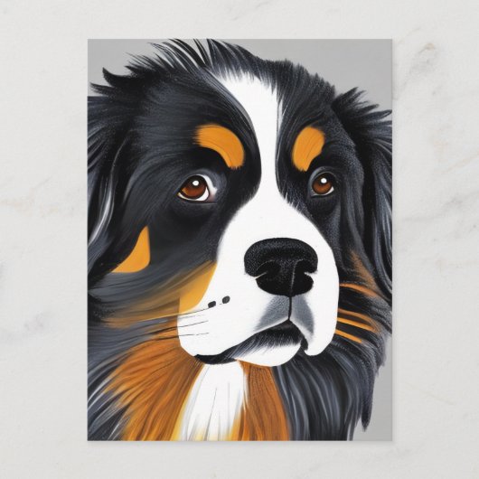 Bernese Mountain Dog Postkarte (Vorderseite)