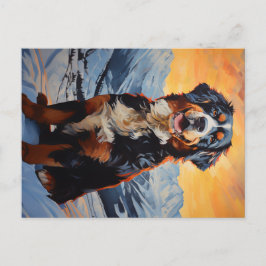 Bernese Mountain Dog Postkarte