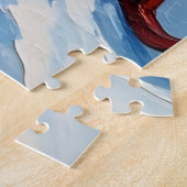 Bernese Mountain Dog Pulling Christmas Sled Hat Puzzle (Seite)