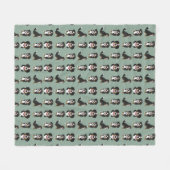Bernese Mountain Dog Puppy Fleecedecke (Vorderseite (Horizontal))