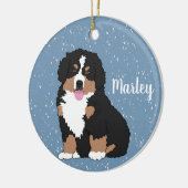 Bernese Mountain Dog Puppy Keramik Ornament (Links)