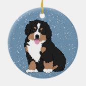 Bernese Mountain Dog Puppy Keramik Ornament (Hinten)