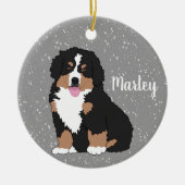Bernese Mountain Dog Puppy Keramik Ornament (Vorne)