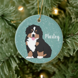 Bernese Mountain Dog Puppy Keramik Ornament