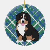 Bernese Mountain Dog Puppy Keramik Ornament (Hinten)