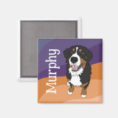 Bernese Mountain Dog Puppy Magnet (Vorderseite/Rückseite)