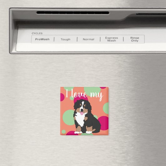 Bernese Mountain Dog Puppy Magnet (In Situ (Geschirrspüler))