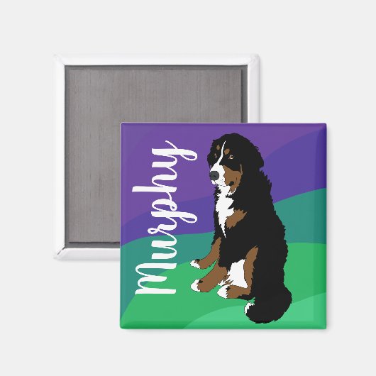 Bernese Mountain Dog Puppy Magnet (Vorderseite/Rückseite)