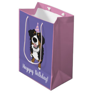 Bernese Mountain Dog Puppy Mittlere Geschenktüte
