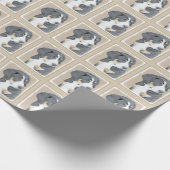 Bernese Mountain Dog Puppy Painting - Original Art Geschenkpapier (Ecke)