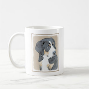 Bernese Mountain Dog Puppy Painting - Original Art Kaffeetasse