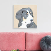 Bernese Mountain Dog Puppy Painting - Original Art Leinwanddruck (Insitu (Wohnzimmer))