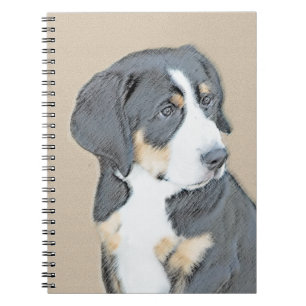 Bernese Mountain Dog Puppy Painting - Original Art Notizblock