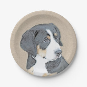 Bernese Mountain Dog Puppy Painting - Original Art Pappteller