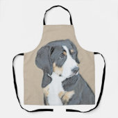 Bernese Mountain Dog Puppy Painting - Original Art Schürze (Vorderseite)