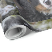 Bernese Mountain Dog Puppy Second Geschenkpapier (Rolleneckpunkt)