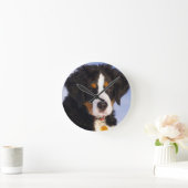 Bernese Mountain Dog Puppy Wall Clock Runde Wanduhr (Zuhause)
