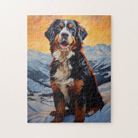 Bernese Mountain Dog Puzzle (Vertikal)