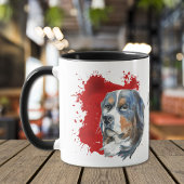 Bernese Mountain Dog Red Abstrakt Tasse