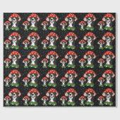 Bernese Mountain Dog Red Mushroom Cap Geschenkpapier (Flach)