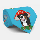 Bernese Mountain Dog Red Mushroom Cap Krawatte (Gerollt)